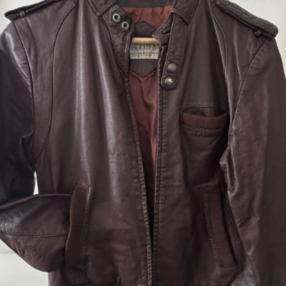 Vintage Leather Motorcycle Jacket
